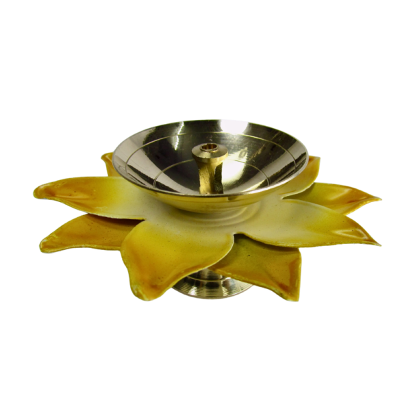 Lotus Design Brass Diya