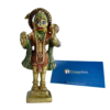Hanuman Ji Murti | 100% Pure Brass | Yellow Antique Finish