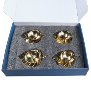 Paan Shape Brass Diya