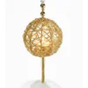 Premium T-Light Candle Holder | 1 Elegant Lantern Inspired by Baya Bird Nest | Unique Hanging Metal Décor Accent for Home & Gifting”
