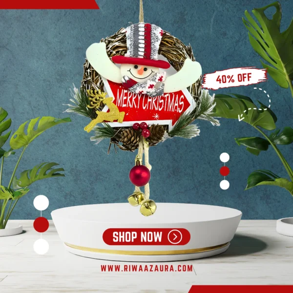 christmas santa wall hanging